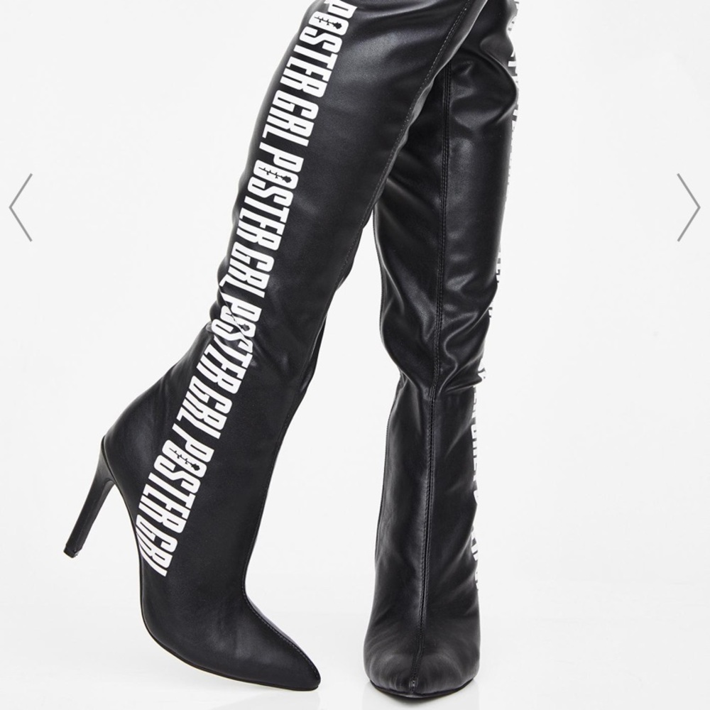 Poster girl over the knee boots